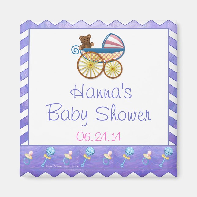 Lila Sol Baby Saker Magnet (Framsidan)