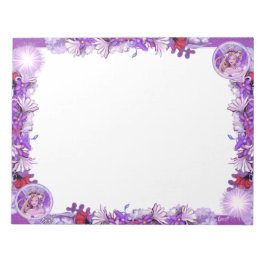 Lila sol Fairy Anteckningsblock