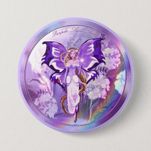 Lila Sol Fairy Button Knapp