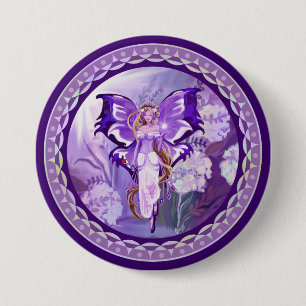 Lila Sol Fairy Button Knapp