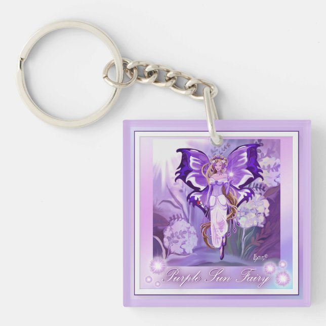 Lila Sol Fairy Keychain (Framsidan)
