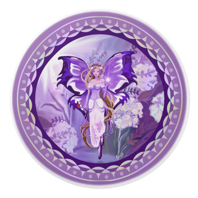 Lila sol Fairy Knopp (Framsidan)