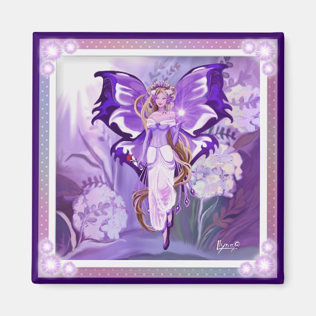 Lila Sol Fairy Magnet (Framsidan)