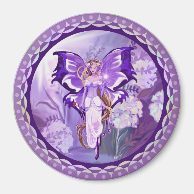 Lila Sol Fairy Magnet (Framsidan)