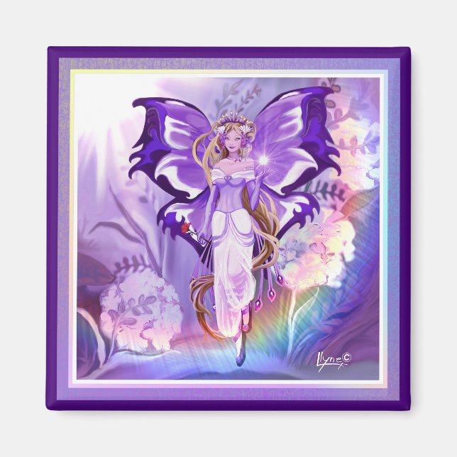 Lila Sol Fairy Magnet (Framsidan)
