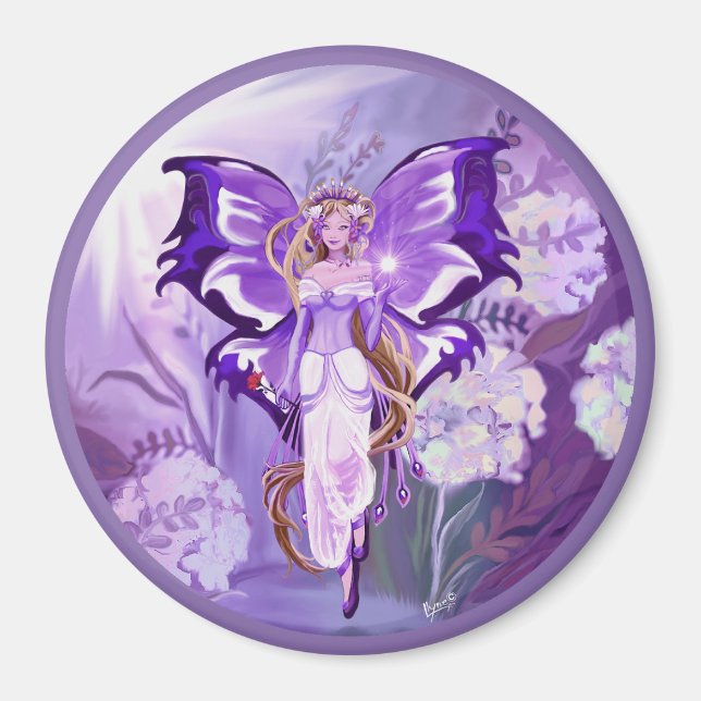 Lila Sol Fairy Magnet (Framsidan)