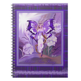 Lila Sol Fairy Notebook Anteckningsbok
