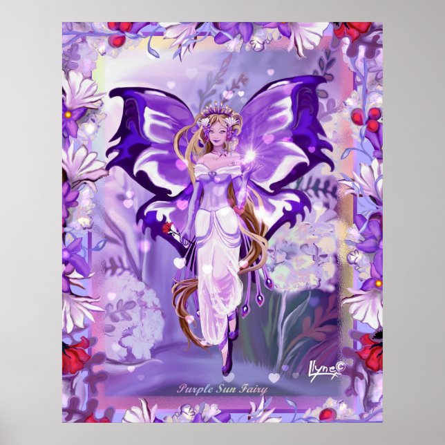 Lila Sol Fairy Photo Print Poster (Framsidan)