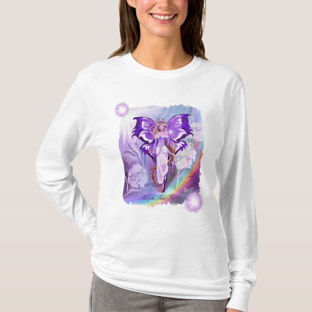 Lila Sol Fairy T Shirt (Framsida)