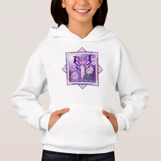 Lila Sol Fairy T-Shirt Hoodie (Framsida)