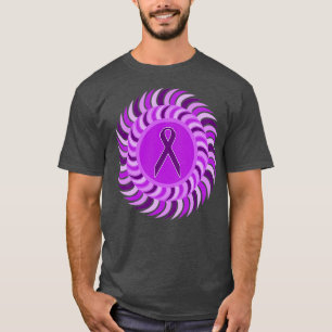 Lila Sol Mönster T Shirt