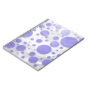 Lila Sol Polka Dot Anteckningsbok