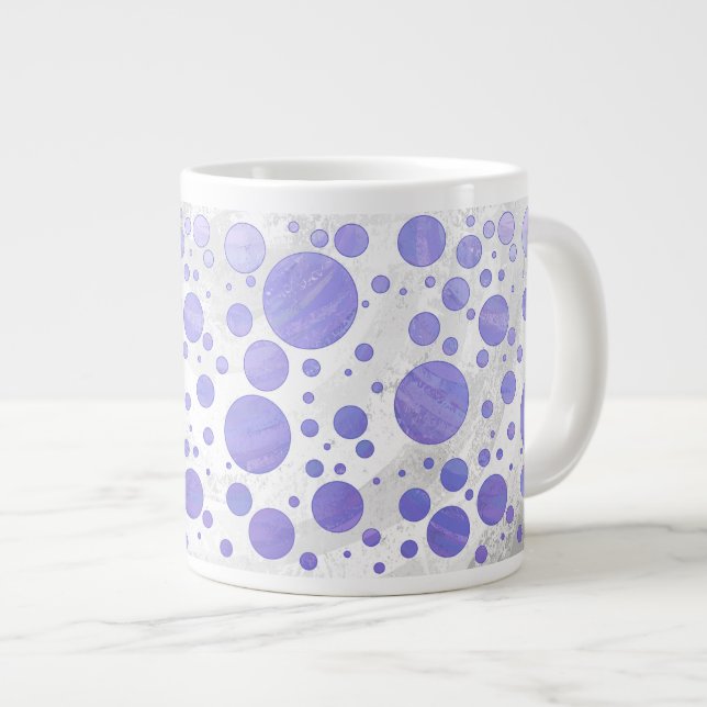 Lila Sol Prickig Jumbo Mugg (Framsida höger)