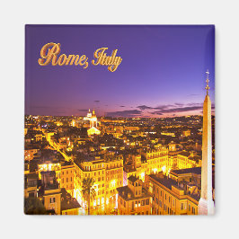 Lila Solnedgång i Rom, Italien Magnet