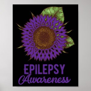 Lila Solros - stöd för ökad medvetenhet om epileps Poster