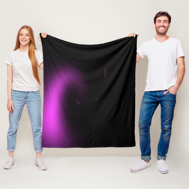 Lila Solstråle Virvlande Ljus Fleecefilt (På plats)