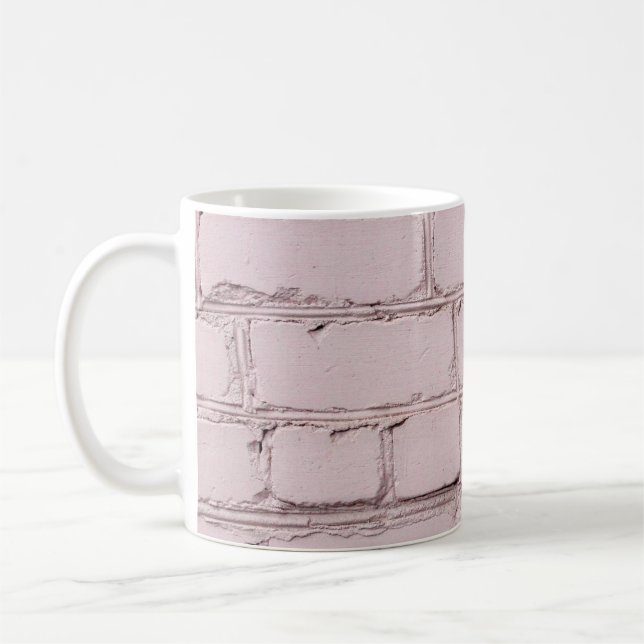 LILA SOM PÅGÅR PÅ VITBRICK KAFFEMUGG (Vänster)