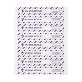 Lila som vi har Flyttat Flytta i randområden Etikettband