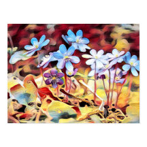 Lila sommarblommor