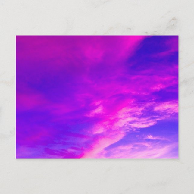 Lila sommarhimmel vykort (Framsida)