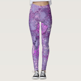 Lila söt leggings