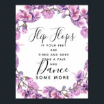 lila söt pära bröllop flinflip flops bröllop poster<br><div class="desc">Flinflip flops bröllop tecken | LANDSBYGGSBRÖLLOP</div>