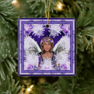 Lila Soul Ceramic Ornament