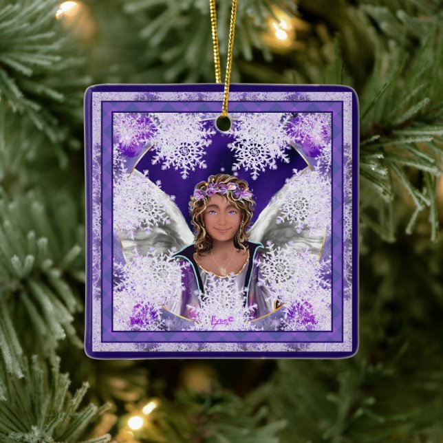 Lila Soul Ceramic Ornament (Träd)