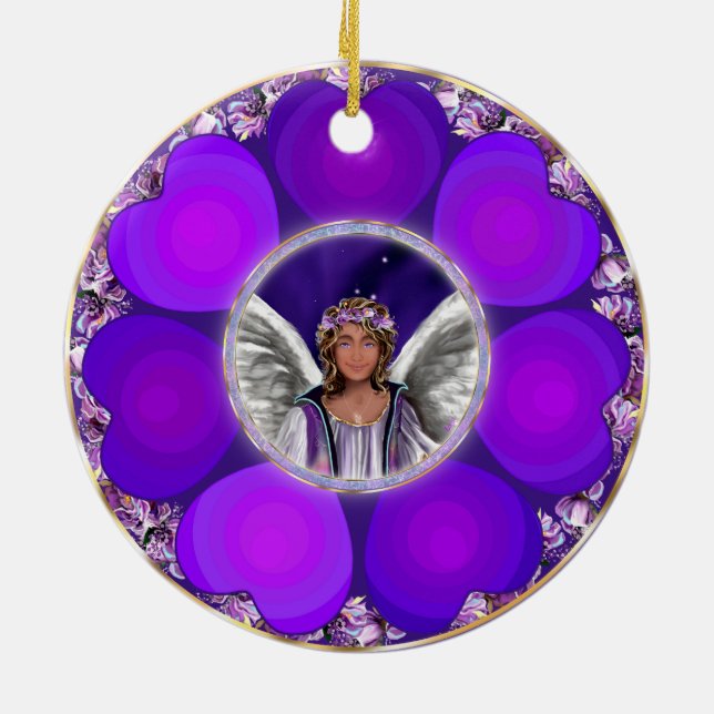 Lila Soul Ceramic Ornament (Baksidan)