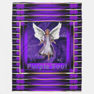 Lila Soul Fleece Blanket