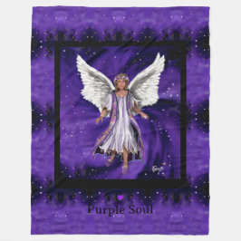 Lila Soul Fleece Blanket