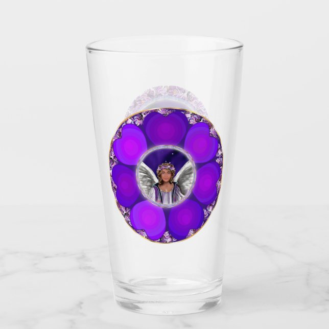 Lila Soul Glass Glaskopp (Framsida)
