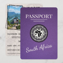Lila South Afrika Passport Spara Datumet