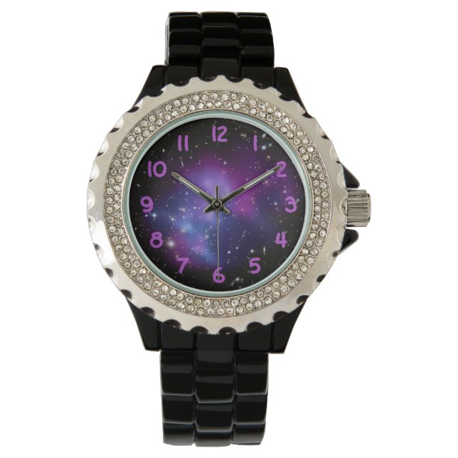 Lila Space-fotonummer Armbandsur (Framsida)