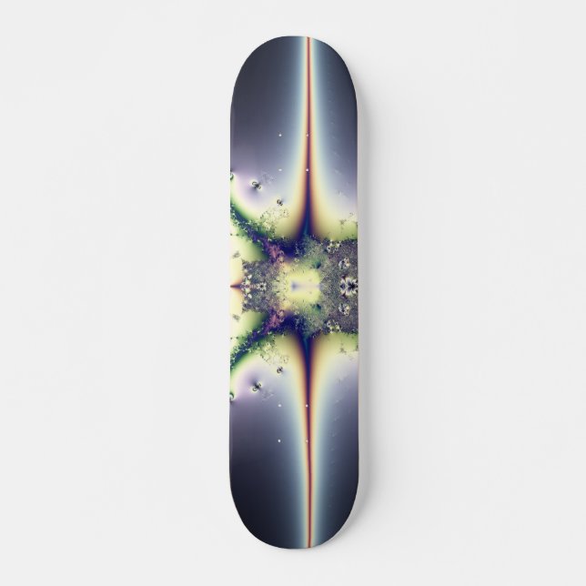 Lila Space Mini Skateboard Bräda 18,5 Cm (Framsida)