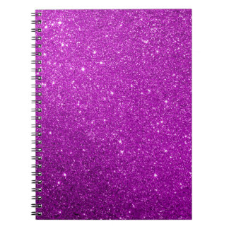 Lila Sparkly Glitter bärbar dator Anteckningsbok