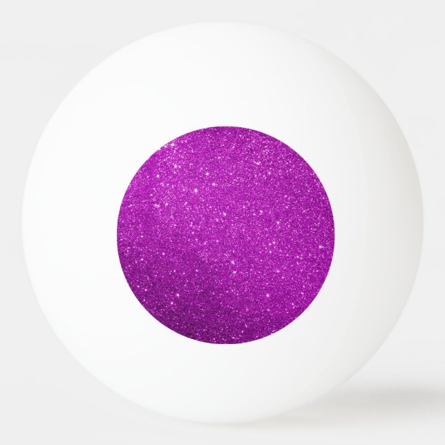 Lila Sparkly Glitter Pingisboll (Framsidan)