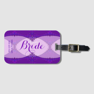 Lila spets landlig stil team brud bagage bagagebricka