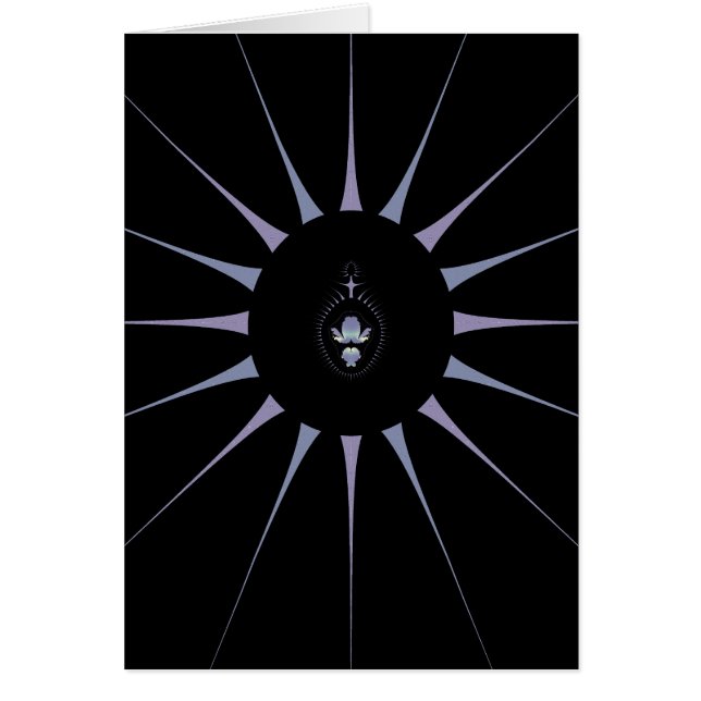 Lila Spider Hälsningskort (Framsidan)