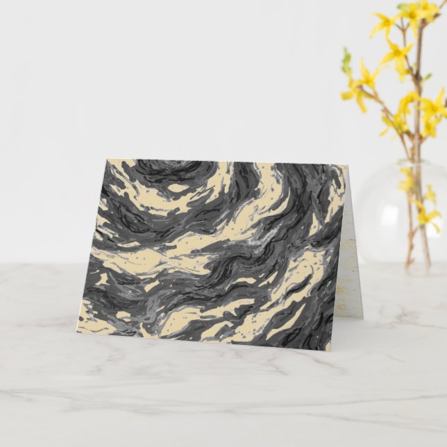 Lila Spiral Galaxy Kort (Gul blomma)