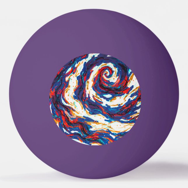 Lila Spiral Galaxy Pingisboll (Framsidan)