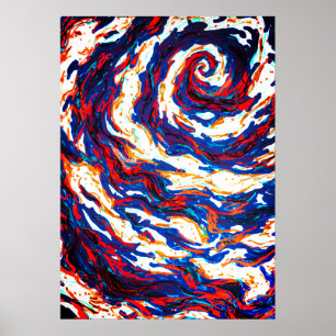 Lila Spiral Galaxy Poster