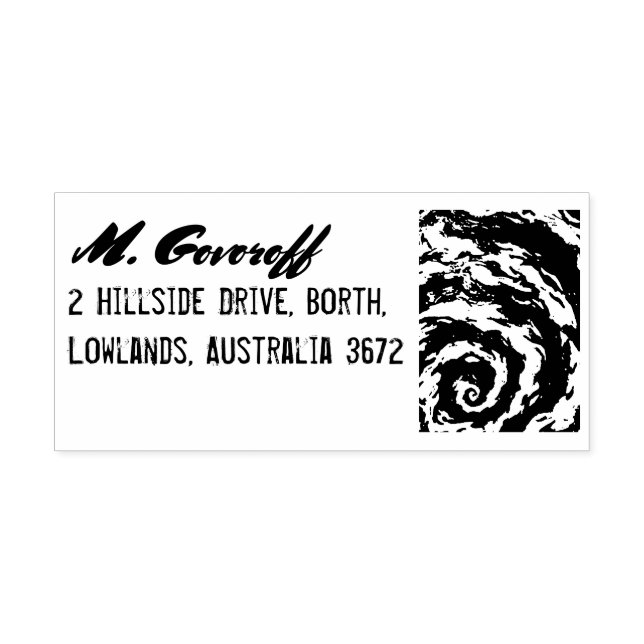 Lila Spiral Galaxy Stämpel (Tryck)