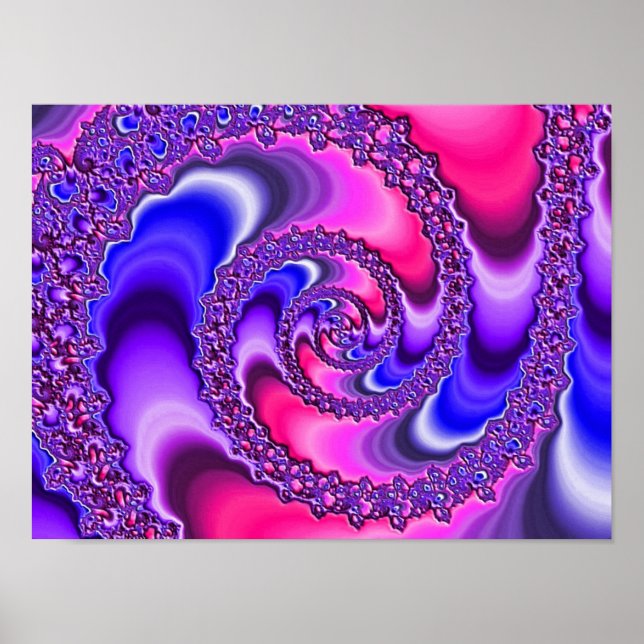 Lila Spiral Poster (Framsidan)