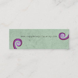 Lila Spiral-Vintage Mini Visitkort
