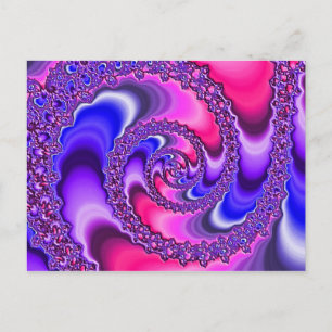 Lila Spiral Vykort