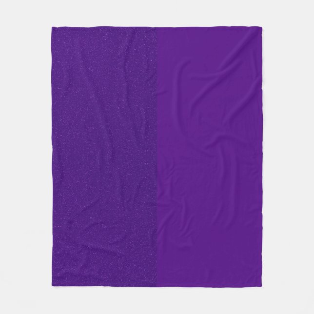 Lila Split Glitter Fleece Blanket - Anpassade (Framsidan)