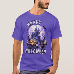 Lila Spooky Halloween T Shirt