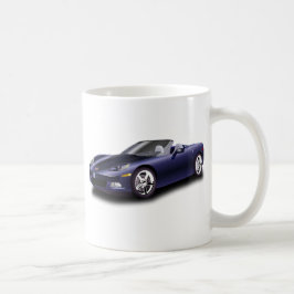 Lila sportbil kaffemugg