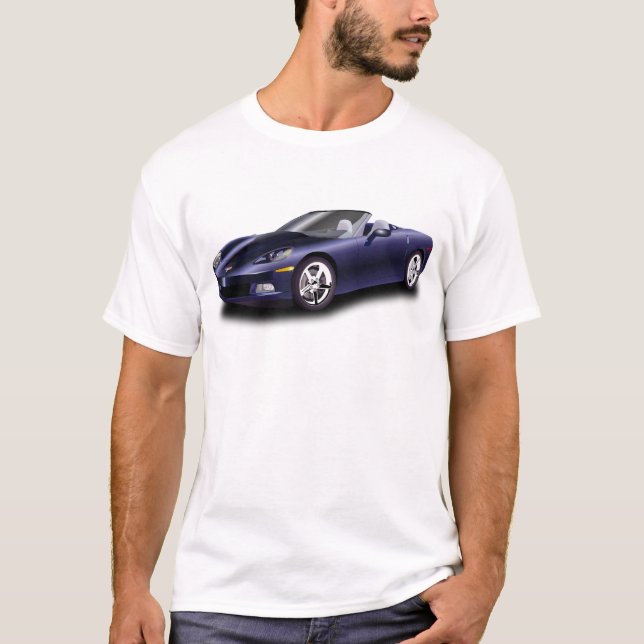 Lila sportbil t-shirt (Framsida)